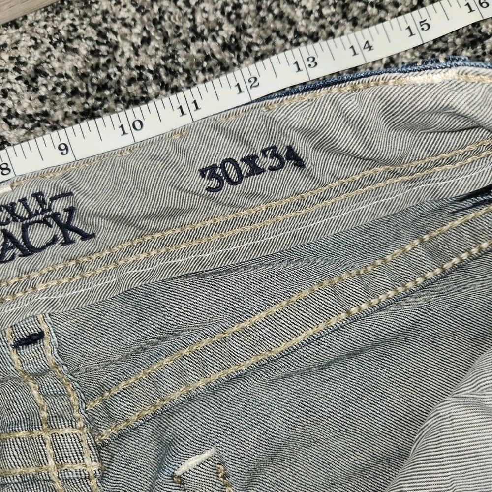 Buckle Black Fit 3 No.46 Mens Jeans 30x34 Darkwash Stretch Thick Stitch Western - Picture 6 of 12